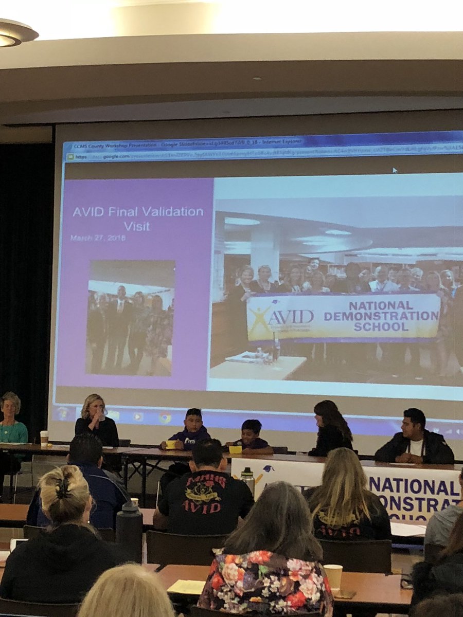 Chavez Middle School AVID success! Ss share benefits! #osidesup #osideusd