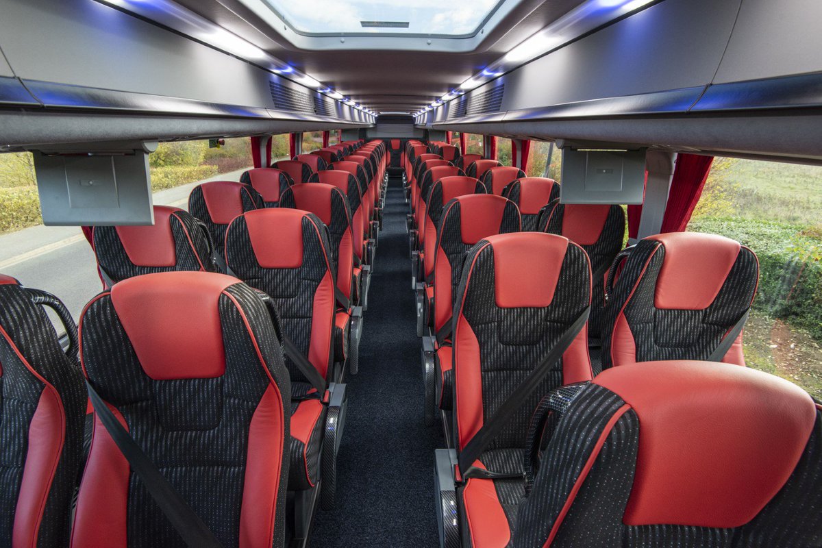 Plaxtoncoach's tweet photo. Delighted to hand over the new Plaxton Panorama double deck coach to Paul Acklam of @acklams today. It's a stunning high capacity touring coach with 87 seats and lots of flexibility built in. Thanks for the repeat business and we can't wait to see the Panorama out on the road! https://t.co/qcldNrWfYJ