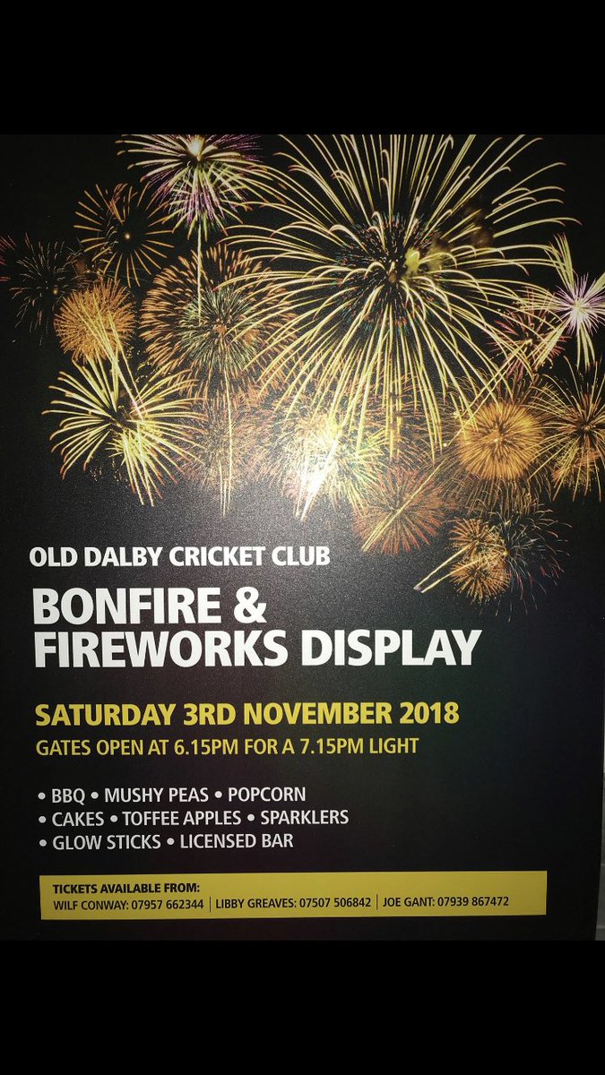 OldDalbyCC's tweet photo. Wanting to join us for our annual bonfire event? Best choice you’ll make this week!! See you there👍🏽💥🔥 https://t.co/qC9n5Nr0Q1