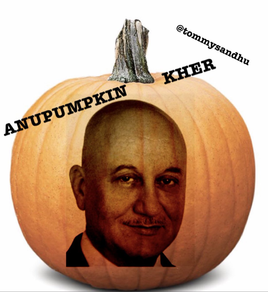 TommySandhu's tweet photo. Need some pumpkin carving inspiration? 

How about Anupumpkin Kher? 

I love you @AnupamPKher 

#HappyHalloween #Halloween #BollywoodCelebs #Bollyween https://t.co/Vuj3i6FD7Y