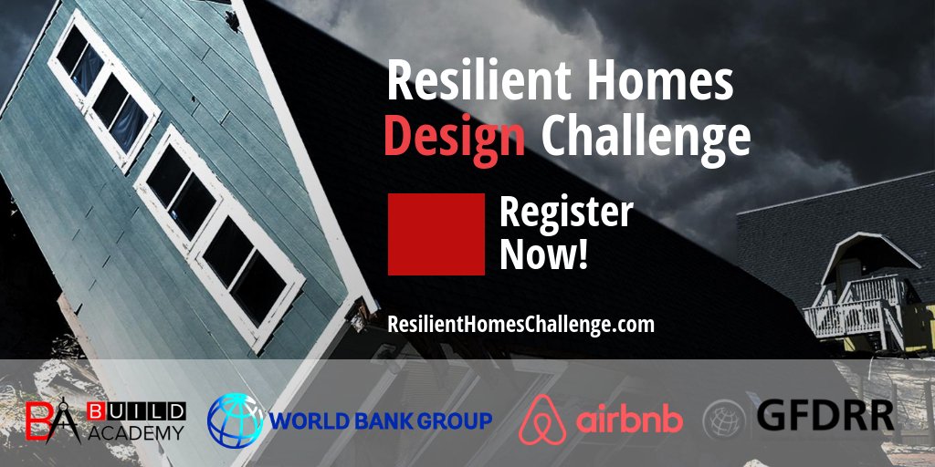 Connect4Climate's tweet image. Calling all #Architects &amp;amp; #Engineers! Can a house that is resistant to earthquakes, hurricanes and landslides be built for less than $10,000? Sign up NOW at ResilientHomesChallenge.com and submit your designs by this November 30th. #resilientarchitecture
