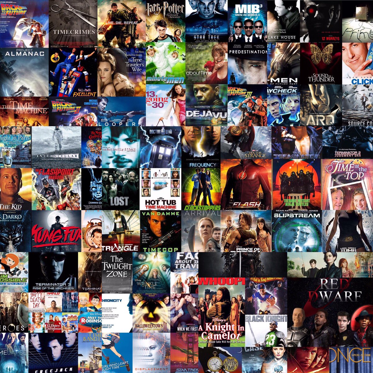 timetraveltrio's tweet photo. Here’s every movie and tv show we’ve covered on our podcast! (Check our insta for easier to see photos!) #timetravel #podcast #podernfamily #timetraveltrio https://t.co/hzMbtaBNZU