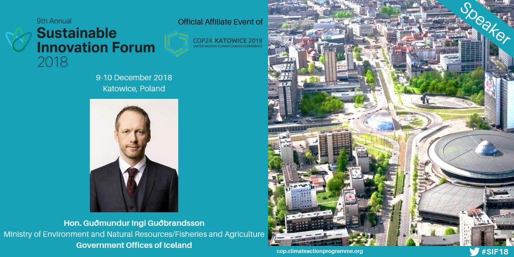 Climate_Action_'s tweet image. Is the #circularmodel the key to a #sustainablefuture?  Hon. Guomundur Ingi Guobrandsson, Minister of Environment, Natural Resources/Fisheries and Agriculture, Iceland, will share how #innovation in #manufacturing can streamline #sustainability #SIF18 bit.ly/2A0gRMz