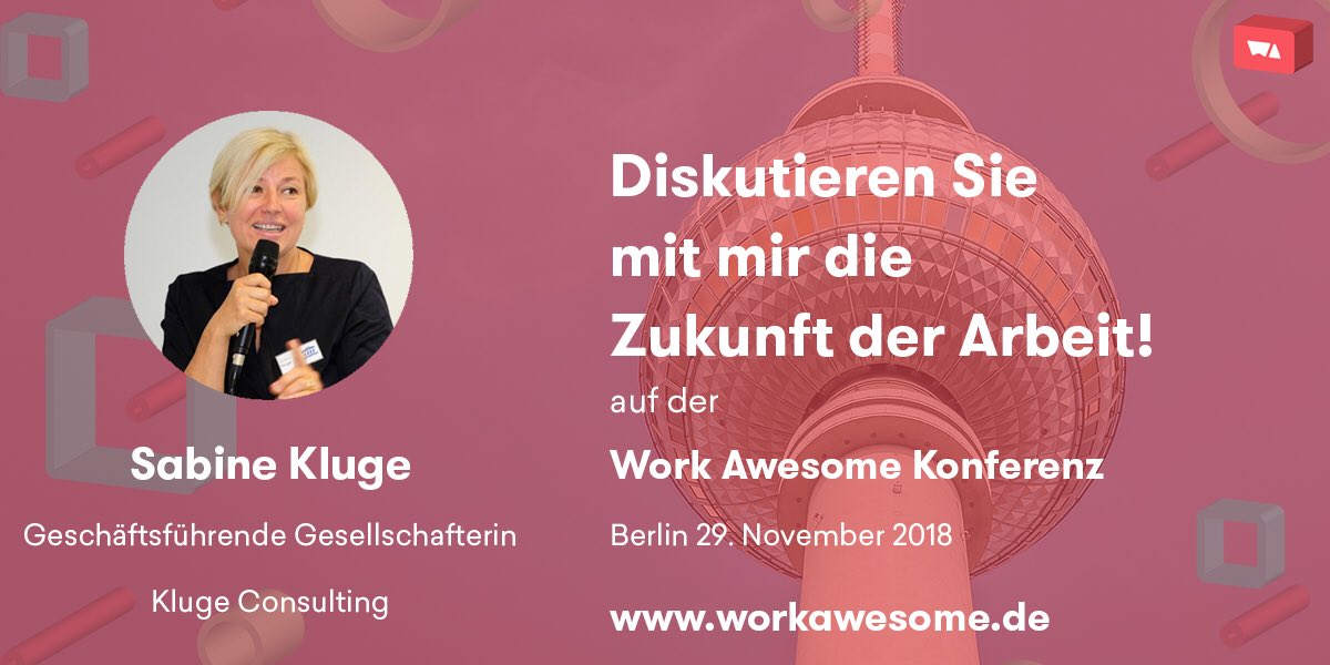 netzabine's tweet image. Ein absolutes Highlight war für mich im vergangenen Jahr die @WorkAwesome:
#Echtheit bei Themen,Teilgebern,Publikum.
Daher fühle ich mich geehrt, in diesem Jahr auch gestaltend mitzuwirken - auf einem Panel zur Zukunft des Lernens mit spannenden Praktikern.
Dabei am 29.11.?♥️