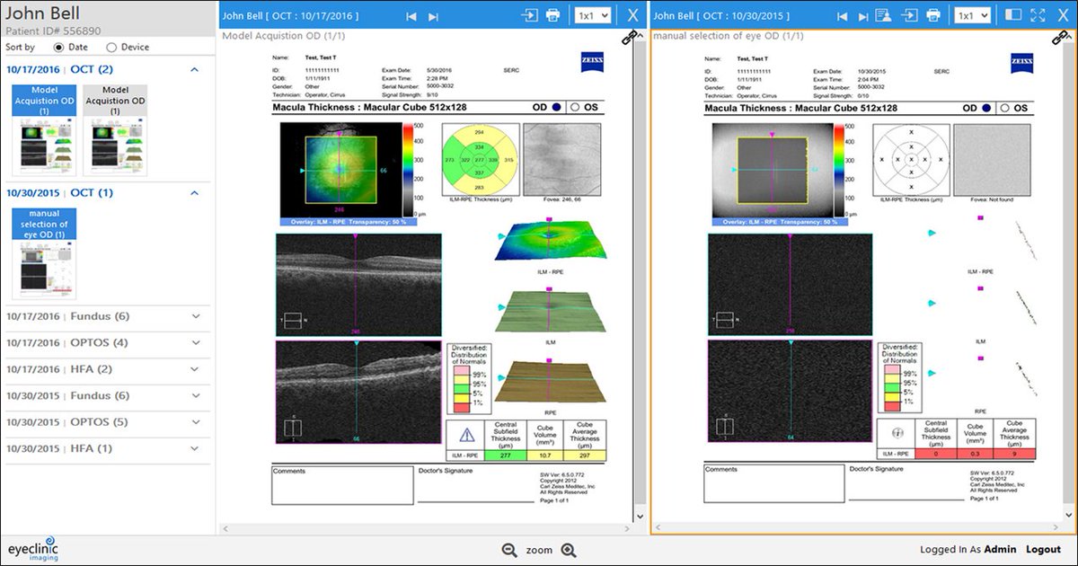 First_Insight's tweet image. It&apos;s our last day at #AAO2018. Spend less time searching for patient images and reports from #imagingdevices with EyeClinic Imaging. Works with any #ophthalmic #EHR. @aao_ophth Booth 2103. View video: bit.ly/2oeXqGY

#ophthalmology #imagemanagement