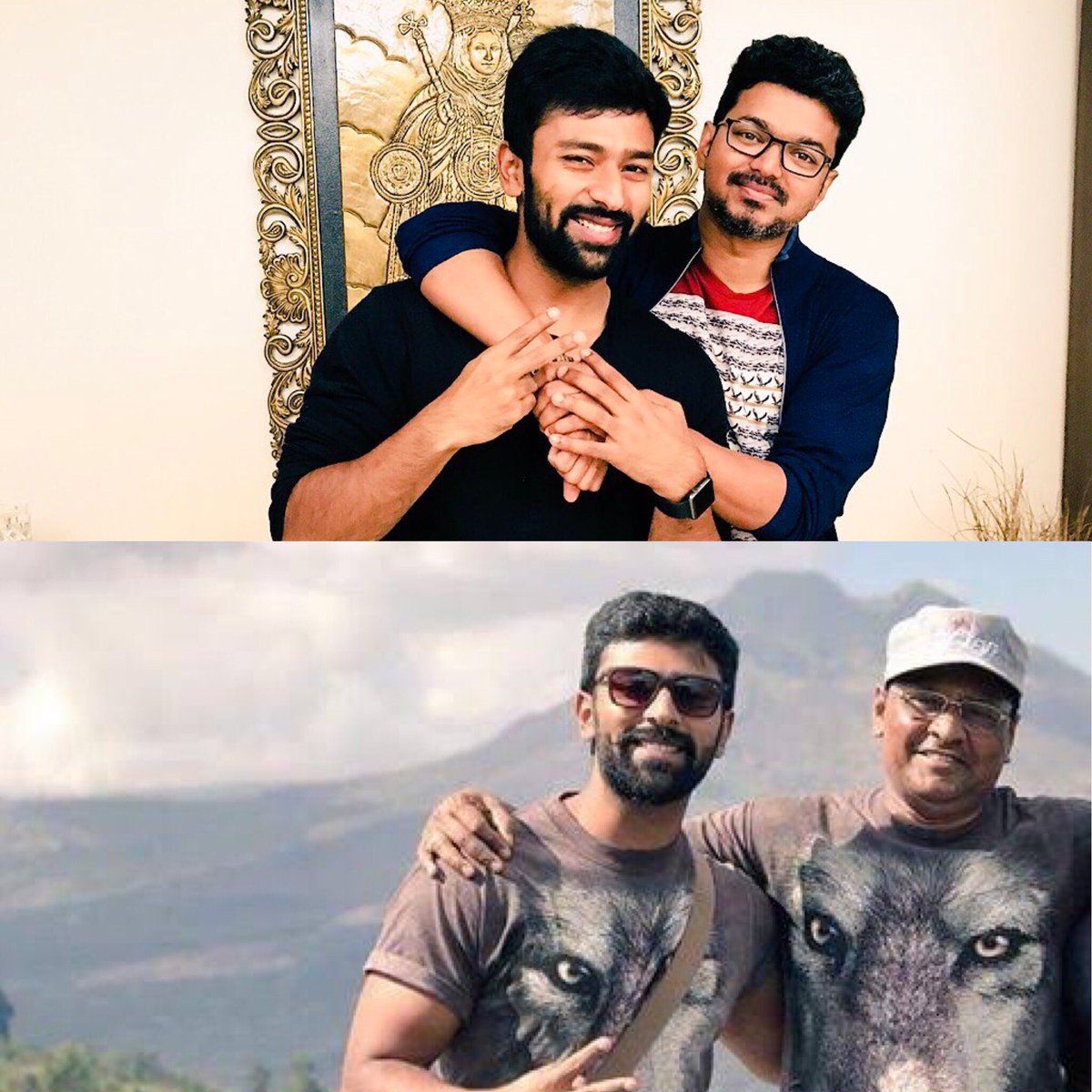 தளபதியின் சகோதரனாய் இருப்பதும் பெருமை 
இந்தத் ‘தந்தைக்கு’
மகனாய் இருப்பது 
எனக்கு பெருமை!
 Waiting for #SarkarDiwali <a href="/actorvijay/">Vijay</a> #KBhagyaraj
