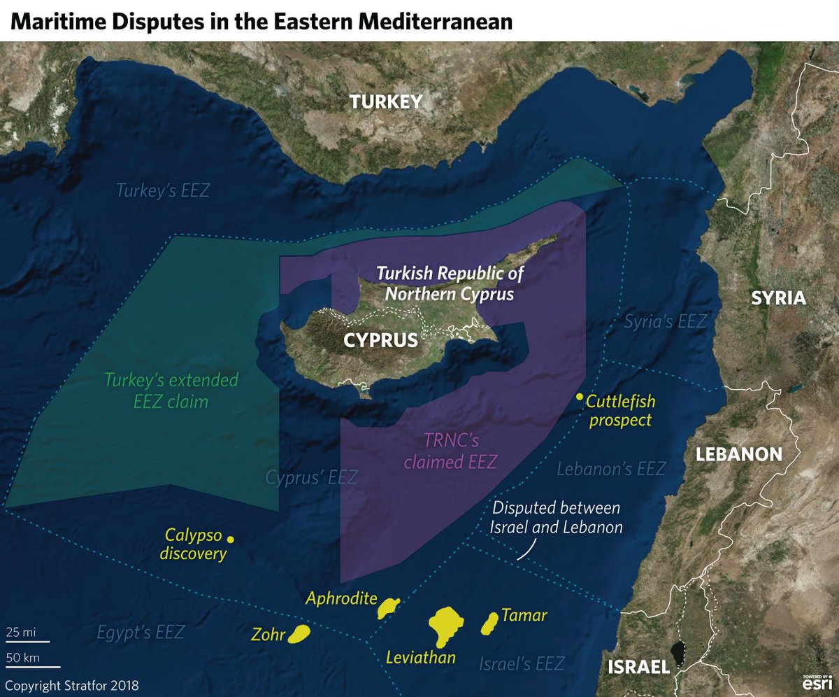 Stratfor - a RANE Company on Twitter: "The overlapping political disputes  of countries in the eastern #Mediterranean — #Lebanon, #Turkey, #Israel,  #Greece, #Egypt and #Cyprus — create a complex mosaic that will