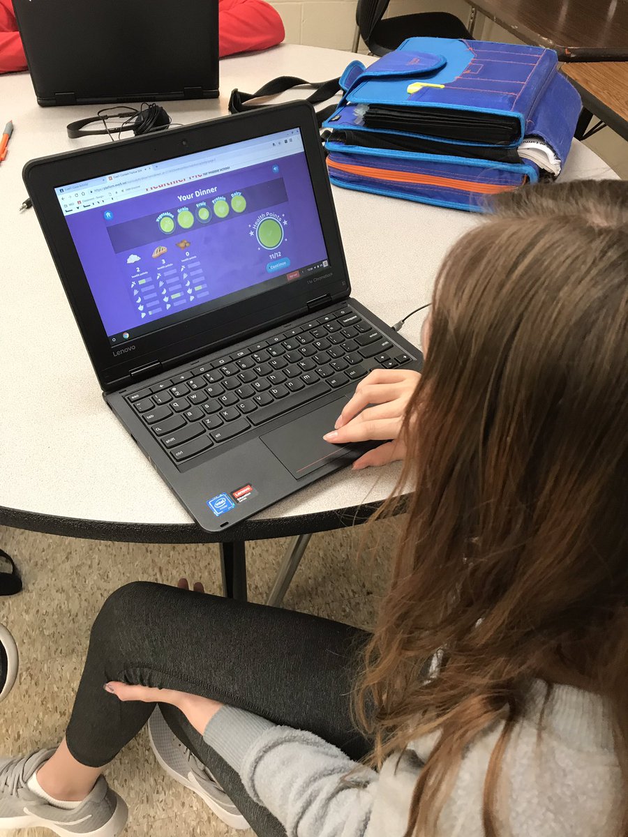 mrseberle104's tweet photo. Students are using the @EVERFI Healthier Me course to interpret and analyze food labels, identify well balanced meals and set goals to increase healthy habits! #MSDSTEM @buerklems https://t.co/y0Ajsxdobh