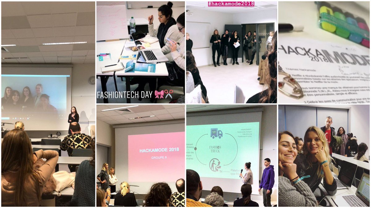 EFAP_'s tweet image. 7 de nos étudiantes de l’#EFAPLille ont participé au #HACKAMODE des @fashiontechdays aujourd&apos;hui avec 100 étudiants de 30 écoles différentes pour travailler sur des projets autour du futur de la #mode et les présenter devant un jury de professionnels et responsables #innovation !
