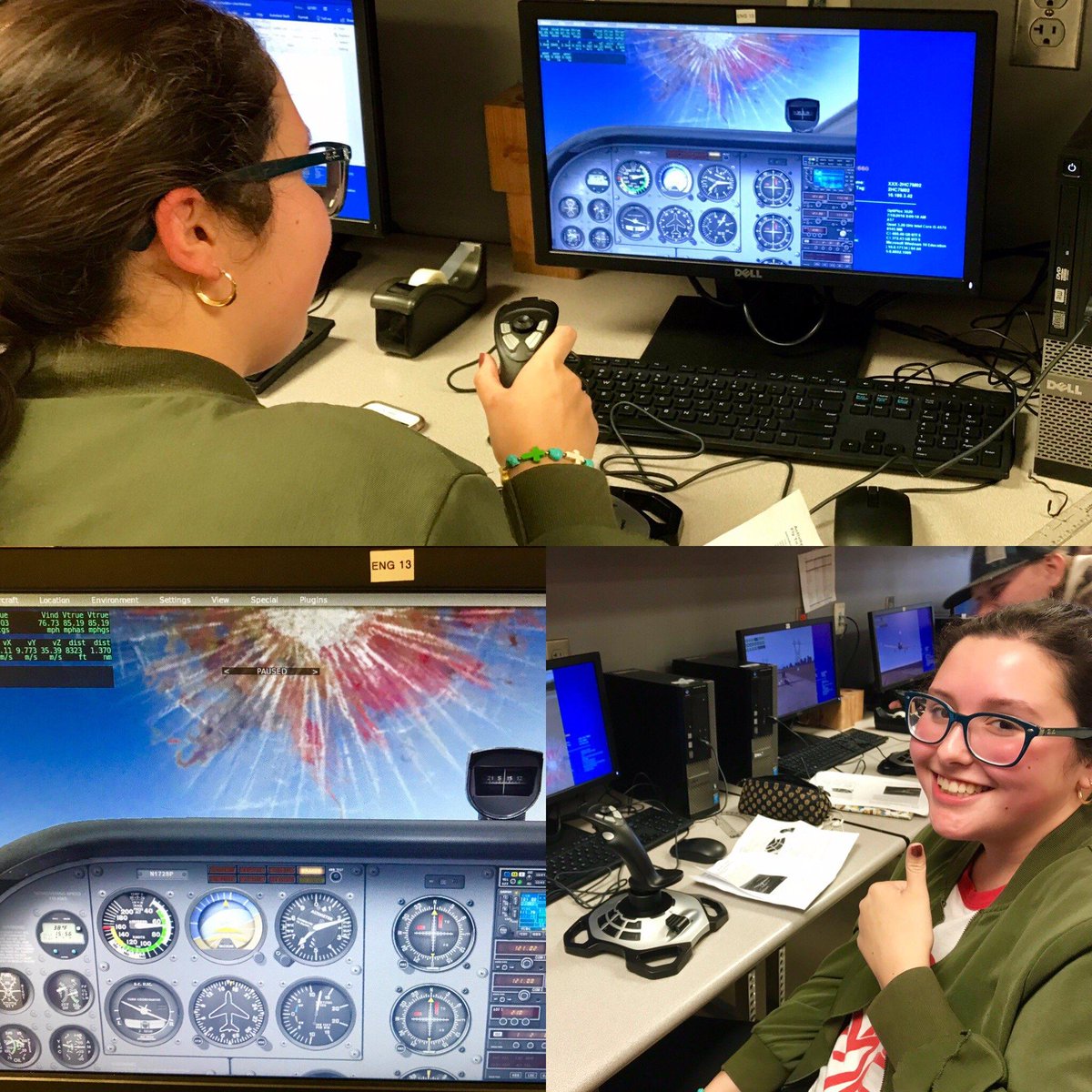 When you hit a bird but still have to clear your landing...