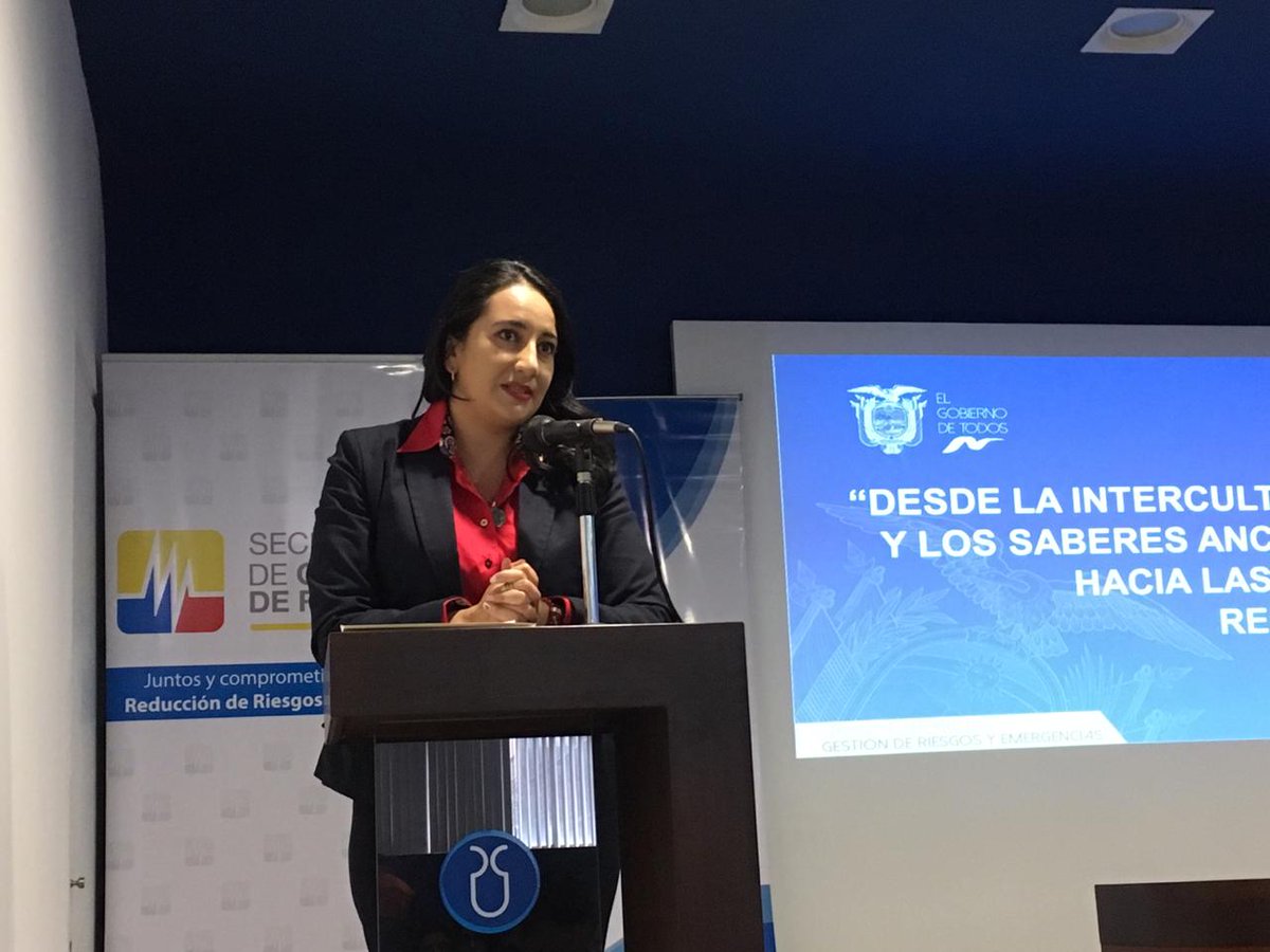 Riesgos_Ec's tweet photo. #Azuay | En la @uazuay realizamos el simposio 'Desde la interculturalidad y los saberes ancestrales hacia las ciudades resilientes', como parte de las actividades que se llevan a cabo por el #DIRD2018 en #Cuenca | #ReducciónDesastresEC https://t.co/9Q1581t2su