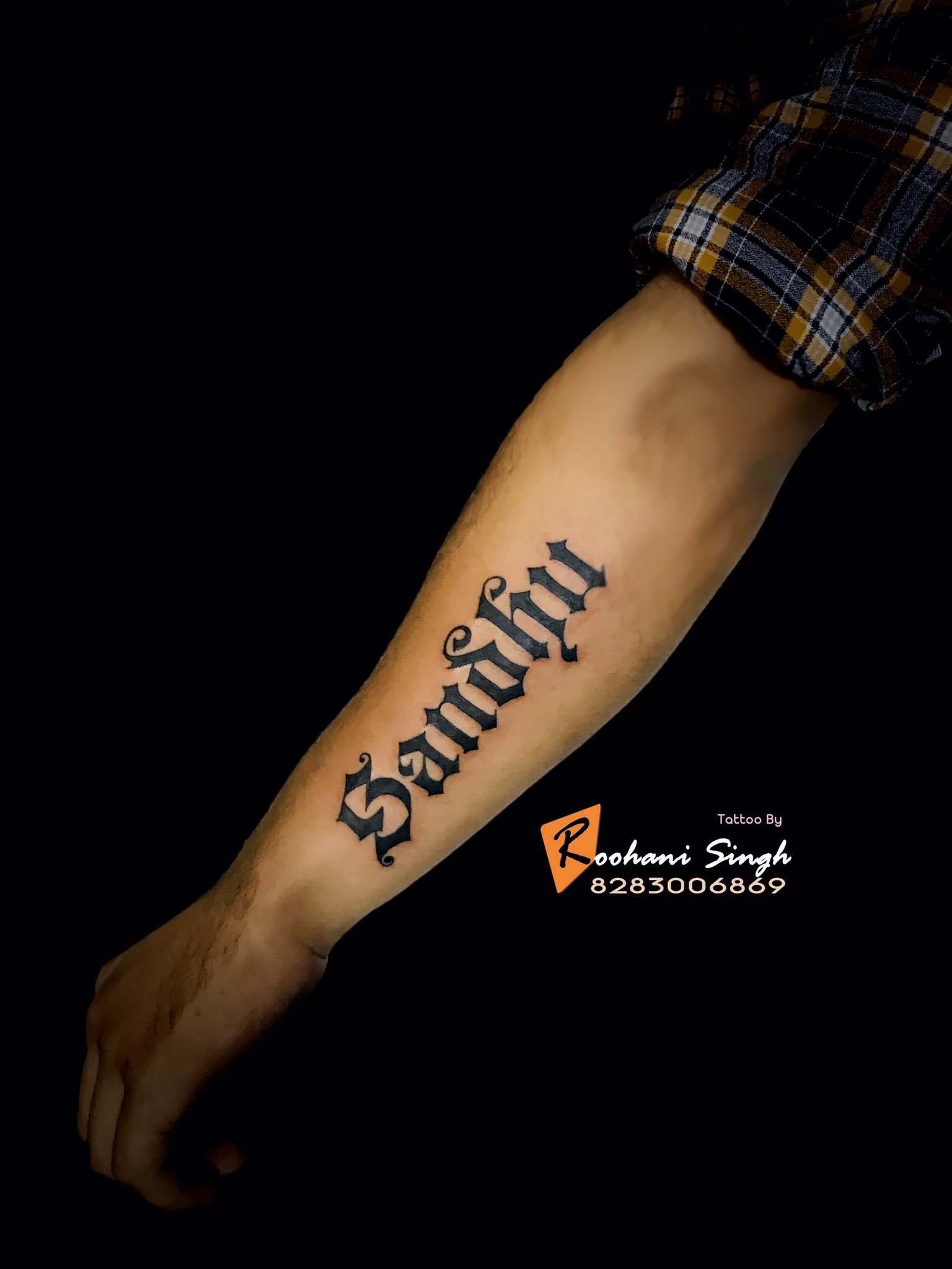 Sandhu name tattoo | By Champs vk-Tattoo Artist | Facebook