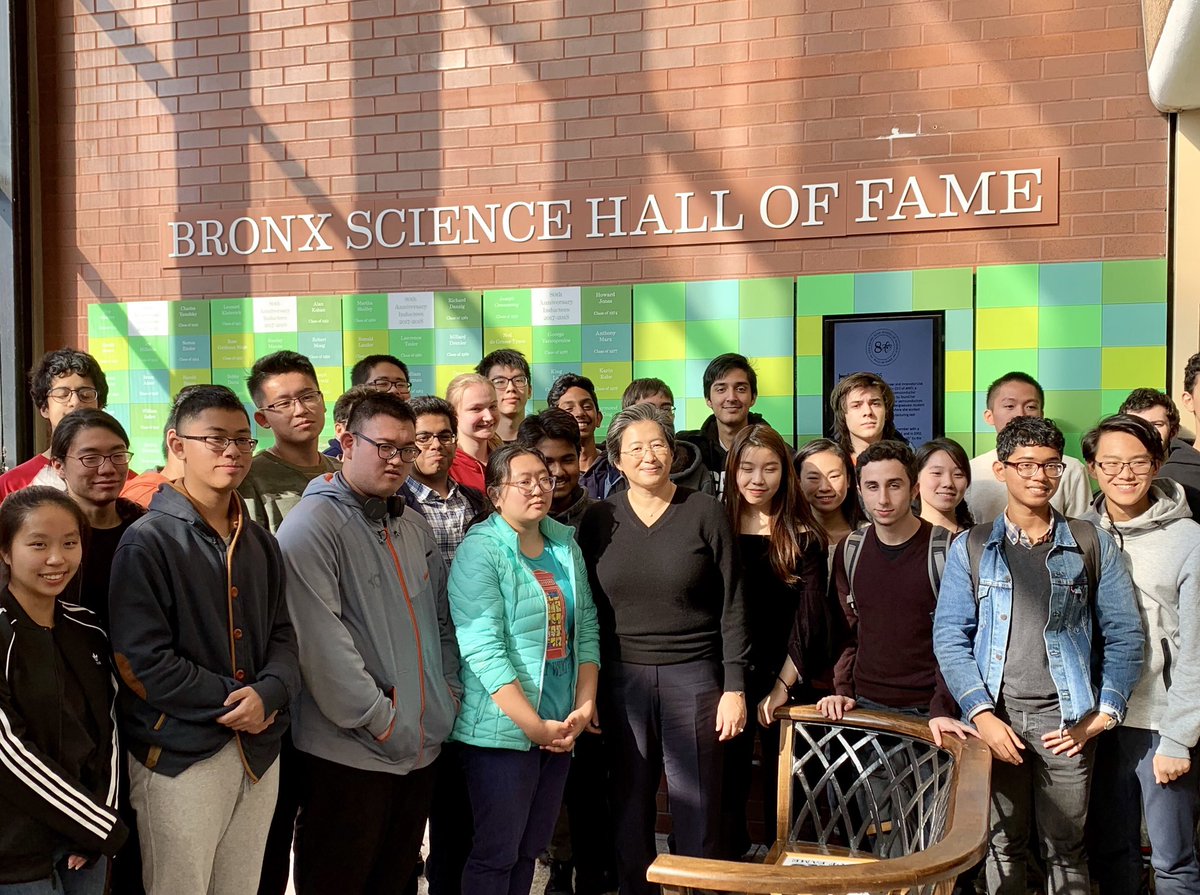 Lisa Su (@lisasu) on Twitter photo Such a great honor to be back at <a href="/bronx_science/">Bronx Science</a> this morning spending time with these incredibly smart future leaders and their dedicated teachers. Thanks for the warm welcome, enjoyed meeting all of you and keep dreaming big!! Such a great honor to be back at <a href="/bronx_science/">Bronx Science</a> this morning spending time with these incredibly smart future leaders and their dedicated teachers. Thanks for the warm welcome, enjoyed meeting all of you and keep dreaming big!!