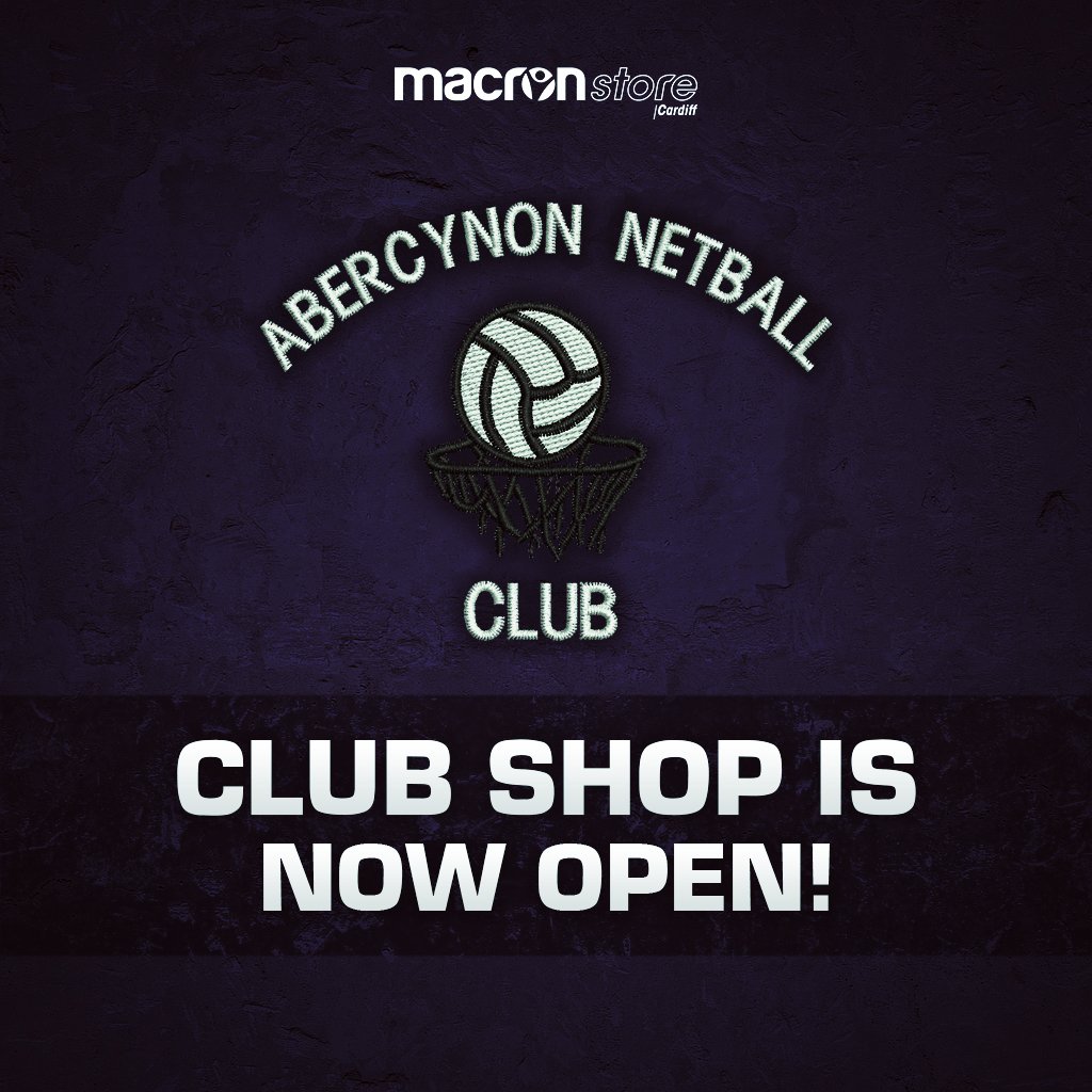 The new <a href="/AbercynonNetbal/">Abercynon netball</a> club shop is now open! You can grab the latest gear here: macronstorecardiff.co.uk/club-shops/abe… #macron #netball