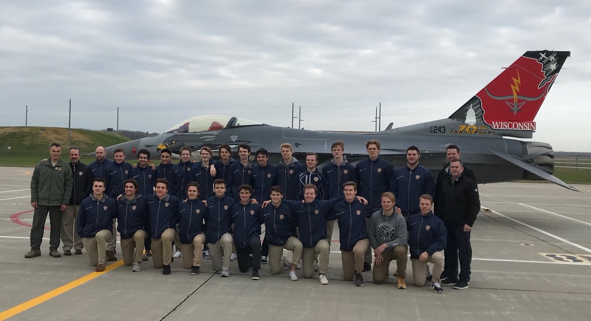 billmccoshen's tweet photo. ⁦@JanesvilleJets1⁩ toured the 115th Fighter Wing at Truax Field today to begin our Salute to Service month sponsored by #M3Insurance ⁦@TogetherTruax⁩ ⁦@BadgerAirCC⁩ ⁦@NAHLHockey⁩ https://t.co/k9FjG8zSkH