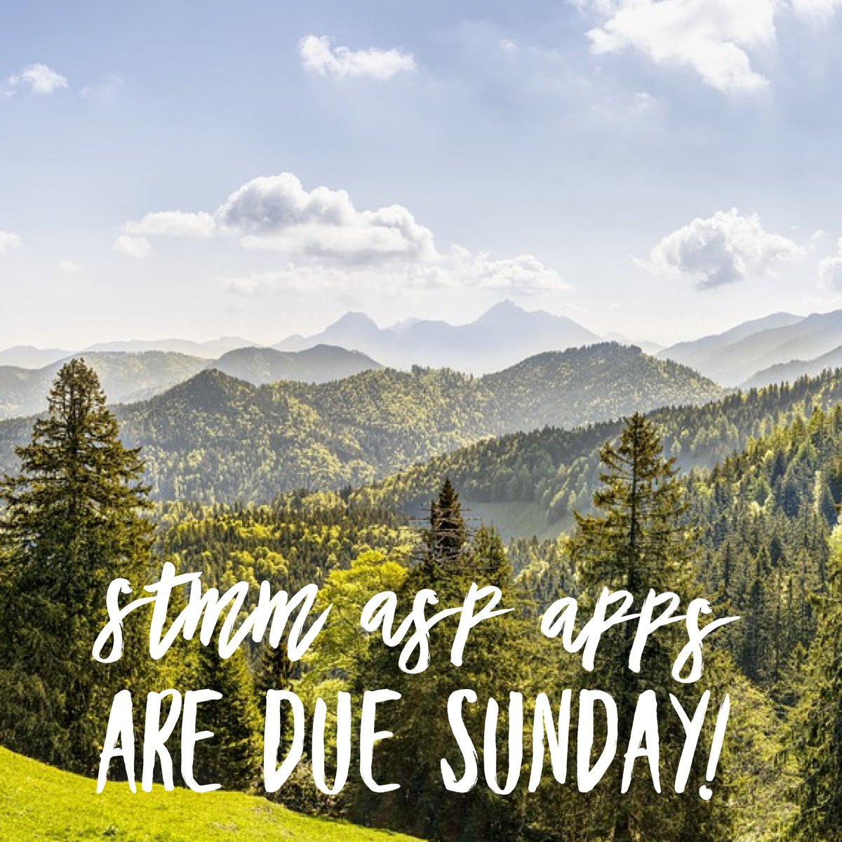 STMMASP's tweet photo. Make sure to bring those apps in with you this Sunday! Sunday is the last day we are accepting apps! 

Questions?: stmmasp@gmail.com https://t.co/aNV8i8mMCs