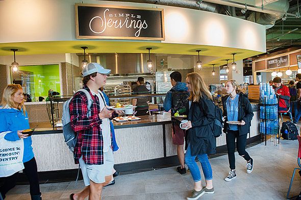 FESmagazine's tweet photo. New campus residence and dining hall also brings a teaching kitchen to University of Vermont students. 
@UVMdining @sodexousa
#oncampus #studentdining #universityfoodservice https://t.co/pdICsrYSmY https://t.co/0YoOUtFfR5
