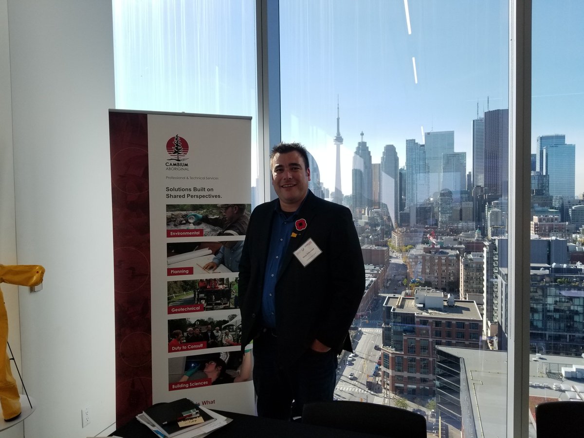 Our Manager of Energy &amp; Environment, Gary Pritchard attending the Ontario Power Generation Aboriginal Supply Chain Event