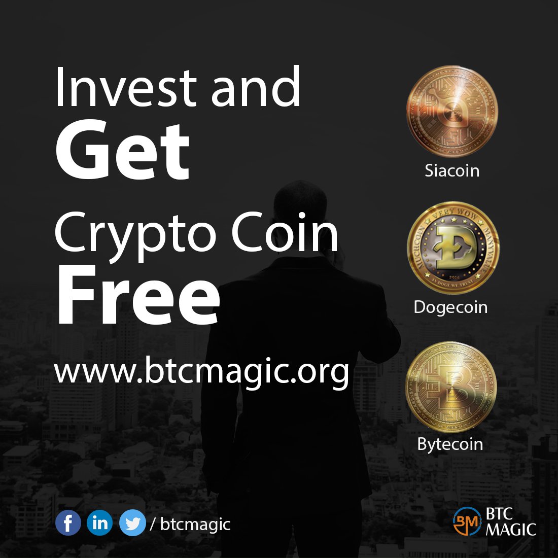 btcmagic1's tweet photo. The free coin is here
Invest and get crypto coin free..
Web : https://t.co/68JLuCqI7v
Register : https://t.co/PoGHO6BoMm https://t.co/ZGUoh2C670