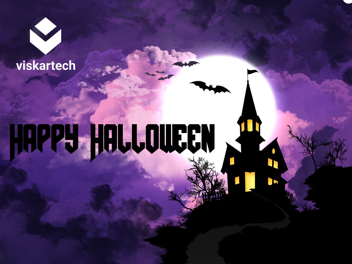 TechViskar's tweet image. Wish you all a Spooky Halloween 👻👻👻