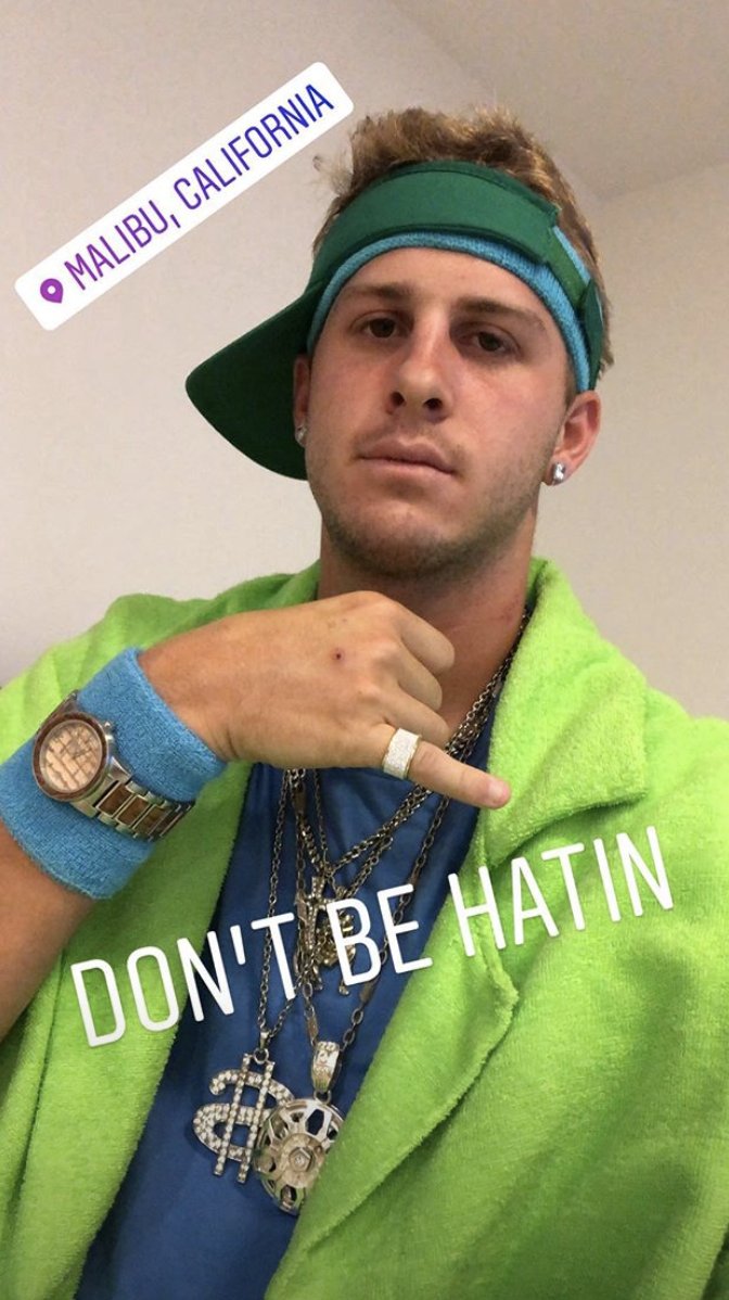 camdasilva's tweet image. Some Rams Halloween fun from what I presume was Todd Gurley’s party last night (via Jared Goff’s IG)