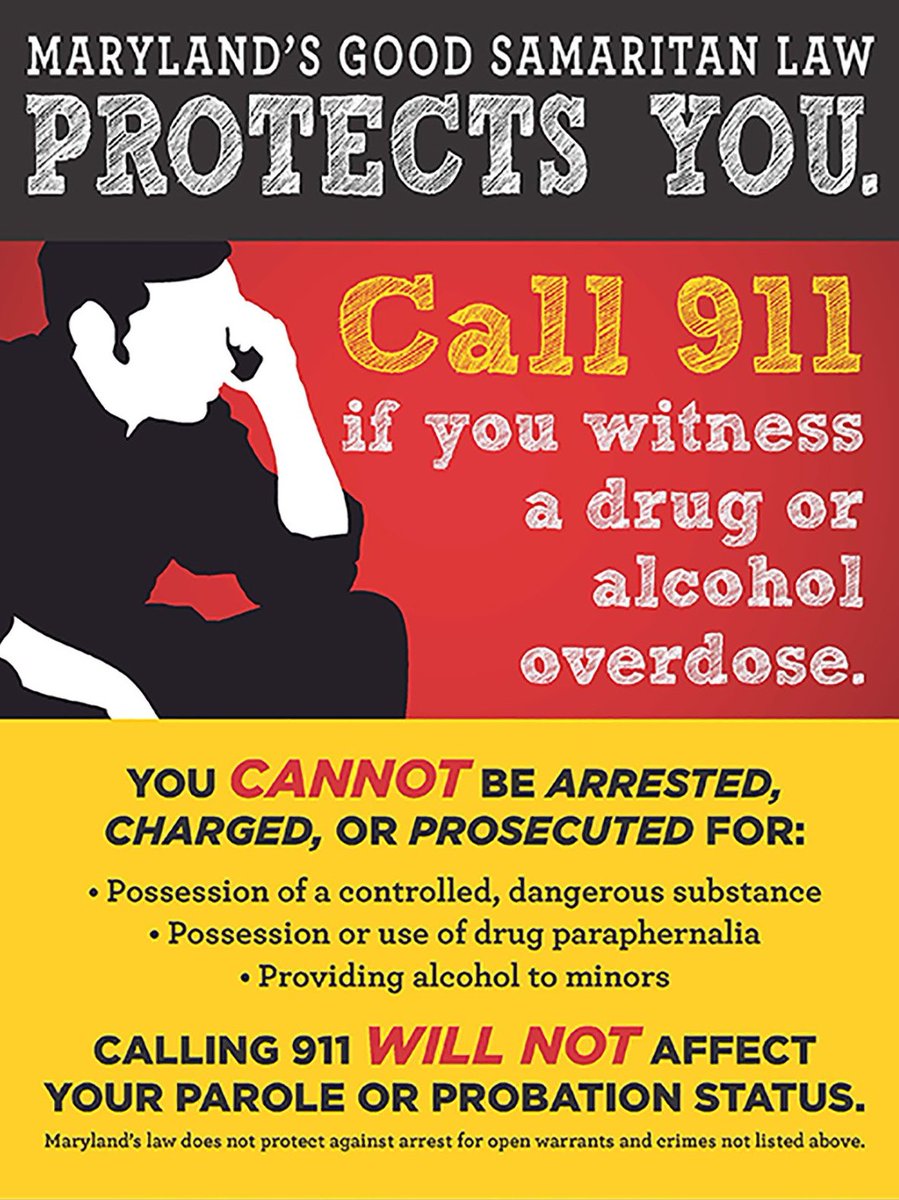 AAC_Recovery's tweet photo. DYK? Maryland's Good Samaritan Law protects you. If you witness an overdose, CALL 911! For more information about the Good Samaritan Law, visit https://t.co/CJiwvkeAj7  --- @AAHealth @AnneArundelSAO @coalition_asap @NLASAAACO @WASPCOALITION @southcountybri1 https://t.co/8mLMCalHRI
