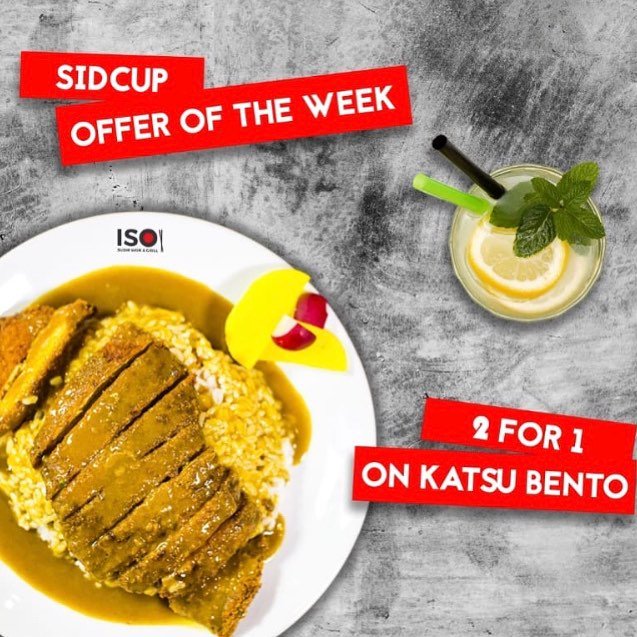 SidcupIso's tweet photo. Last chance for our October lunch offer 2 for 1 on all Katsu Curry dishes!! Offer ends Wednesday 31st October, be there or be square 😉 🍣😋

#lovefood #lunch #offer #nuscard #studentlife #lunchtime #sidcup @SidcupPartners @SidcupLife @AllandAboutSidc @IsoSushi @FoodNetwork https://t.co/VG9xu7R4SM