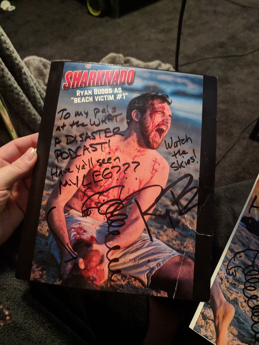 PodWad's tweet image. Comedian, Actor, and Podcaster, Ryan Budds, from over at @TriviaWithBudds  was pointed at our Sharknado episode by our friends over at @wreckmypodcast,  Ryan played a shark snack and he sent us these awesome head-shots.  Check out his trivia show it's pretty fun.

#sharknado