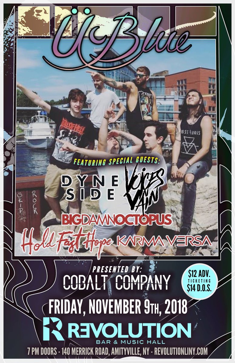 If you've heard us before this show will be a little different -- we've got some all new tunes we're whipping out so join us 11/9 for a night of awesome music with friends at <a href="/revolution_li/">Revolution</a> 🤙