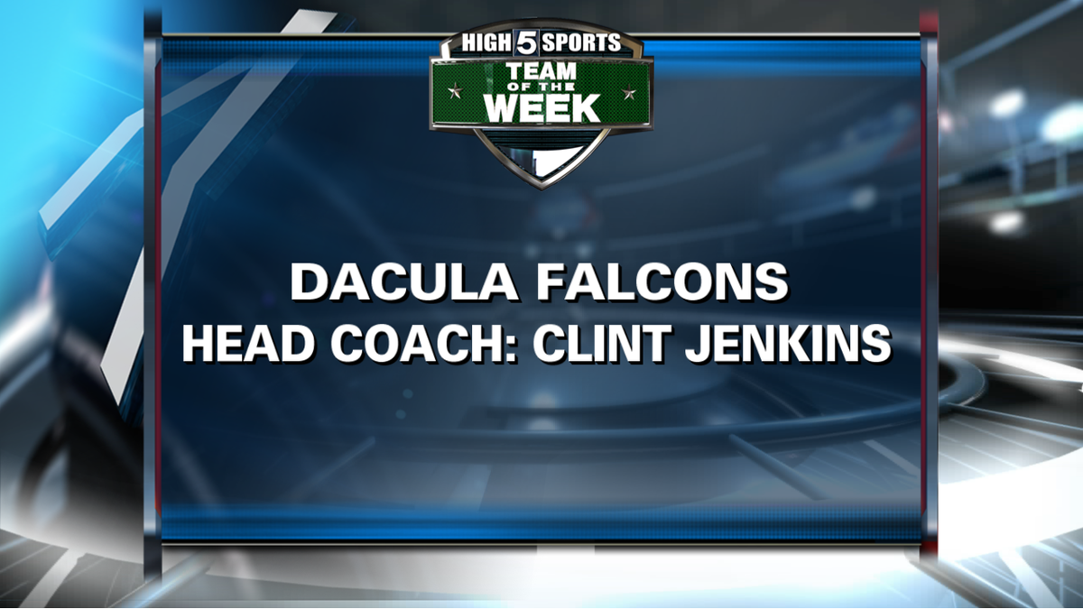 High5Sports's tweet photo. Dacula has been one of the most underappreciated football programs in the state for quite some time now. Not anymore! Our Team of the Week is about to get the royal treatment from @GoodDayAtlanta and @PaulFromFox5 ! Thanks to all who voted! @DaculaFB @DaculaHS @DaculaAthletics https://t.co/AJq3AmXZk6