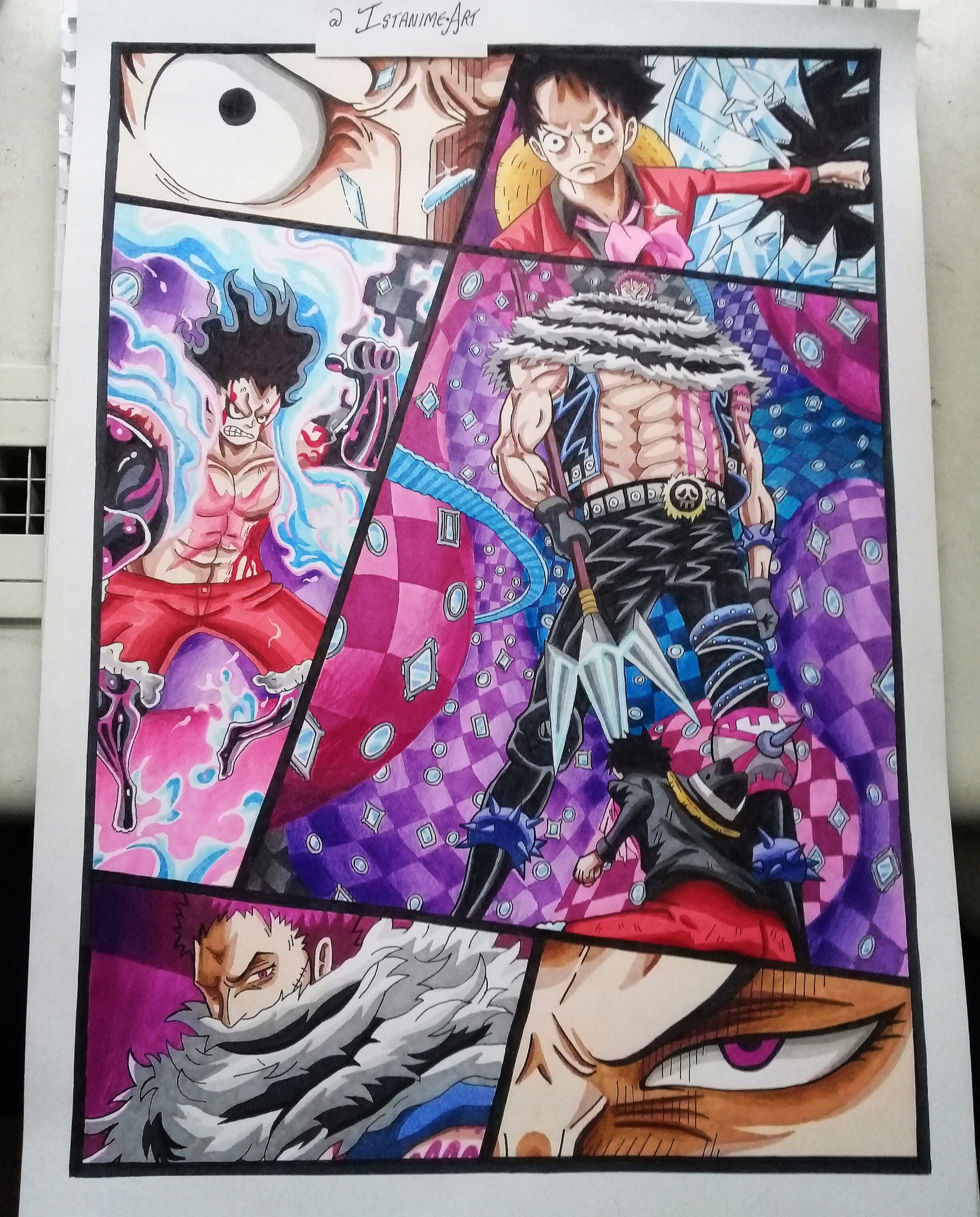 Luffy vs. Katakuri  Manga vs anime, One piece images, One piece anime