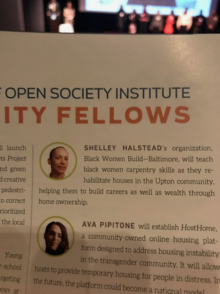 Congratulations to the 2018-2019 OSI Fellows!! Special congrats to Upton resident and OSI Fellow, Shelley Halstead, Executive Director - Black Women Build <a href="/OSIBaltimore/">OSI-Baltimore</a>