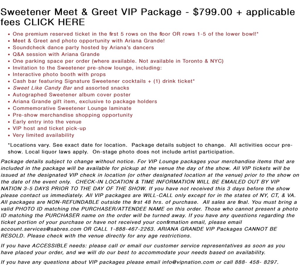 Grande Tour News On Twitter Vip Package Info Has Been