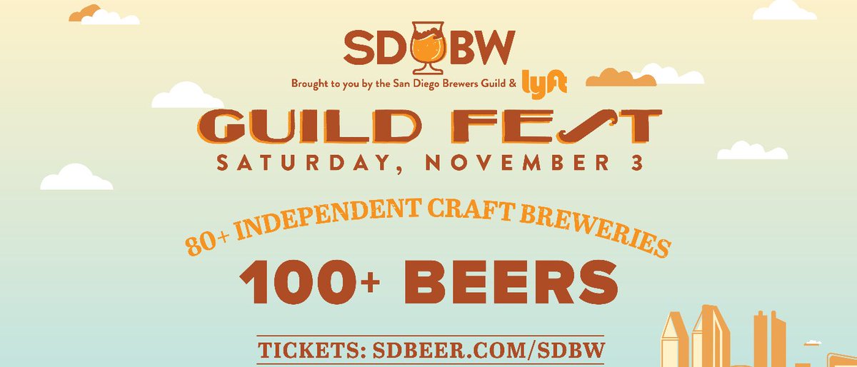 91xPromo's tweet photo. Retweet this #tweet for your chance to #WIN #tickets to 2018 Guild Fest, taking place at Embarcadero South in Downtown #SanDiego Saturday, November 3. (We’ll DM the winners by 5pm 11/2) Good luck! 21+ #91X @91X @sdbeerweek @sdbrewers #SDBW #SDBEER #BEER // https://t.co/xoJ3PteBnC https://t.co/BTMDUvJ2fm