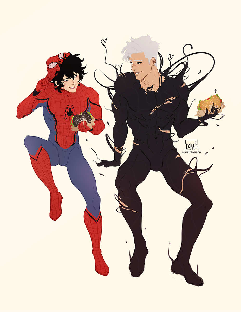 Djuney9's tweet photo. Late for the venom au party but I don't care. xd
#sheith #voltron #shiro #keith https://t.co/qxoddwzoda