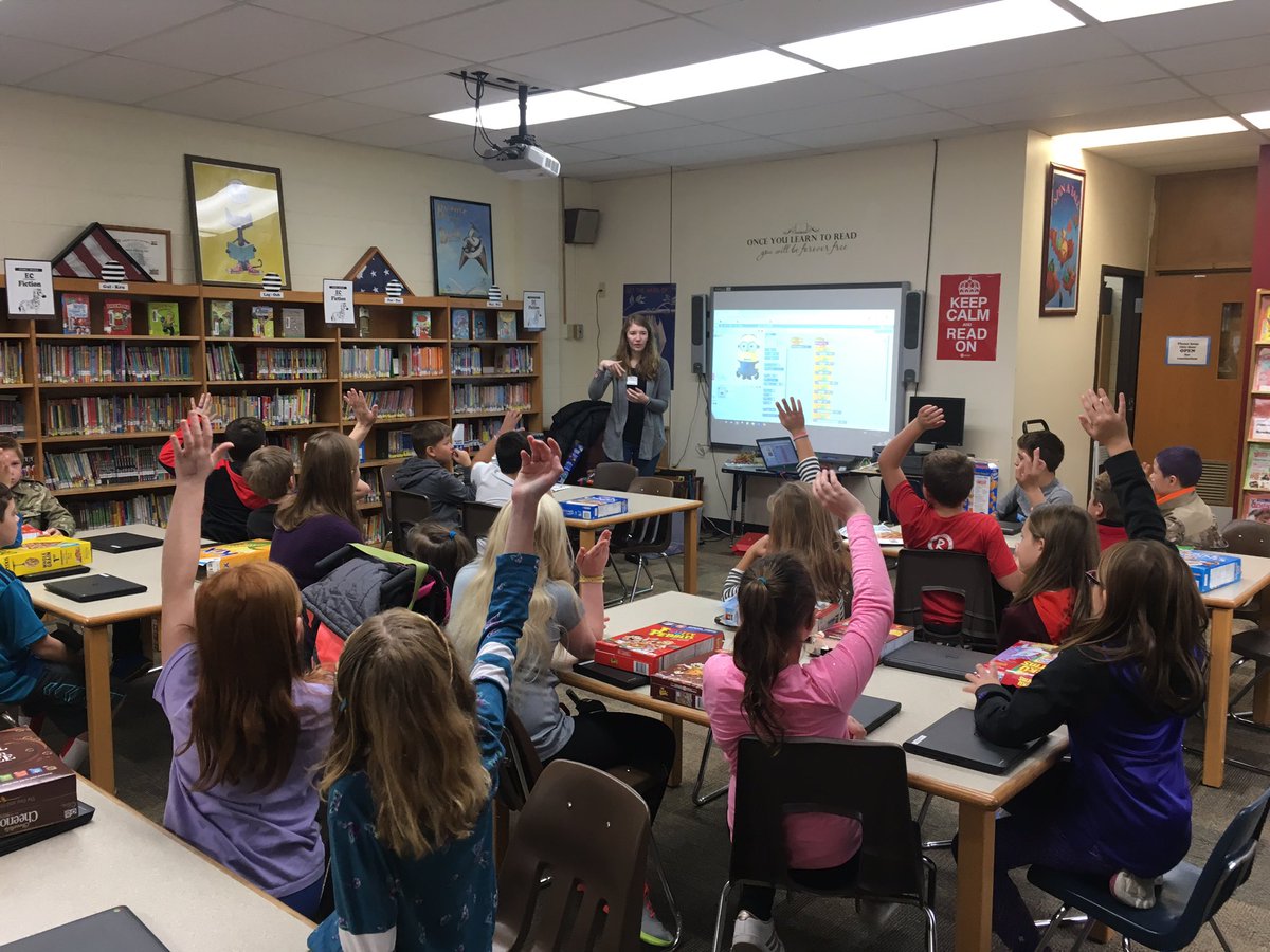 Thank you <a href="/MSOE/">MSOE</a> for a fun morning of electrical engineering #stem #code #makeymakey #4thgrade