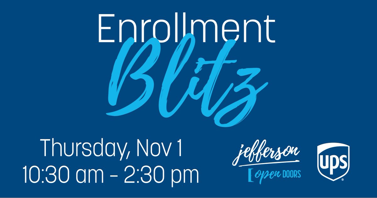 Bullitt_JCTC's tweet photo. Have you registered for Spring Semester? Enroll now for a chance to win some awesome prizes at our Enrollment Blitz this Thursday, Nov.1 from 10:30 a.m.-2:30 p.m.! We’ll have on-site advising giveaways, a chili cook-Off, hot chocolate bar, desserts and more! #Committed2Jefferson https://t.co/nrF4ofa2Lo