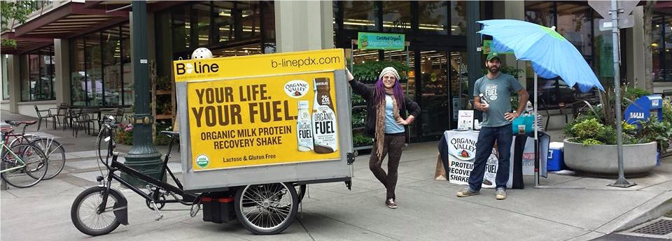 sustyfoodtrade's tweet photo. Special Opportunity for Targeted #Advertising in #Portland, OR. SFTA members can get a 15% discount on advertising with @BLineDelivers . Branded trikes and rider/ambassadors share products, engage fans, and roll to where the action is. #sustainability https://t.co/cldYjcg3Ex