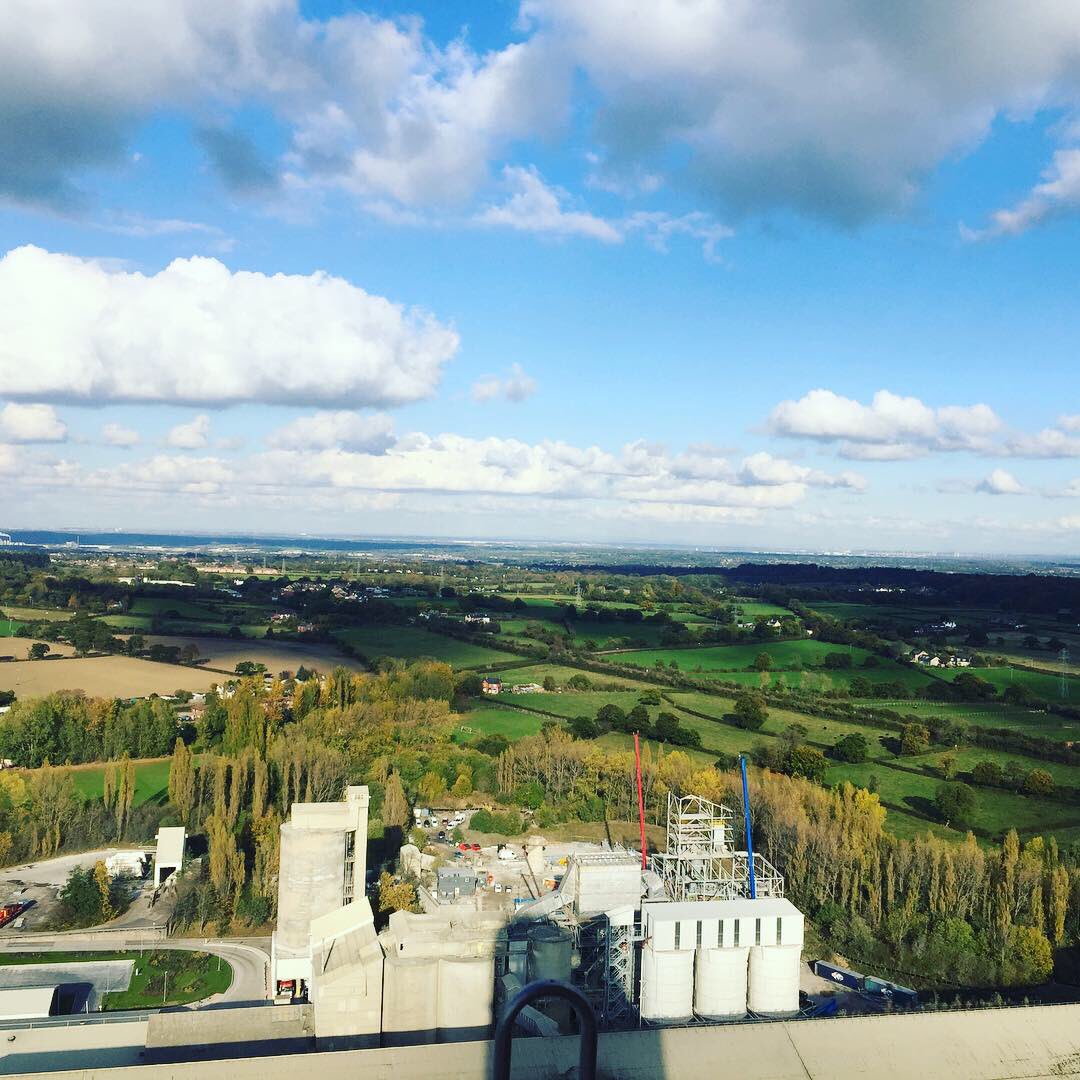 That looks like a new cement mill being built from this angle??! #cement #concrete #precastconcrete