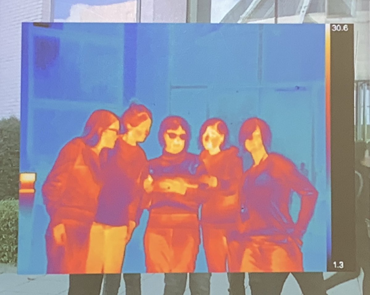 ArtinScienceMA's tweet photo. Today @CBurkeSci introduced us to #Astro_ecology! We experimented with infrared imaging devices & a post-processing software to process data captured with #ThermalCapture devices, similar to how we look at galaxies. These techniques are used to monitor endangered animal species! https://t.co/ITe5tiiSCz