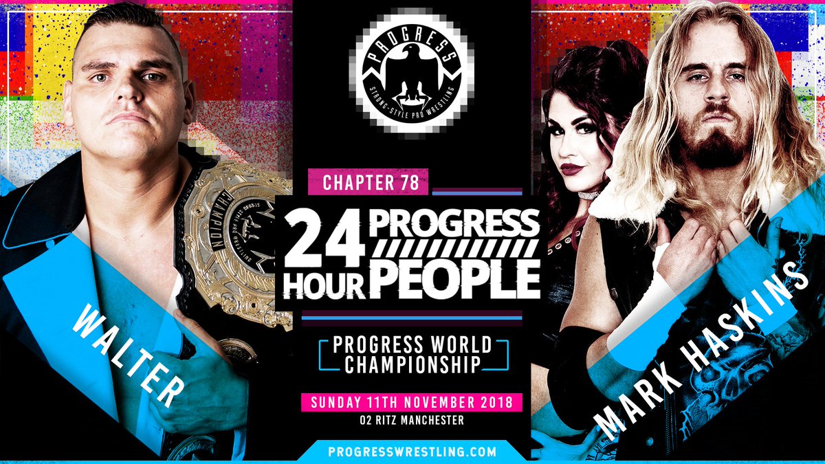 ThisIs_Progress's tweet image. It's official. @ThisIsHaskins vs @WalterAUT for the PROGRESS World Championship at #Chapter78. We're expecting another instant main event classic!