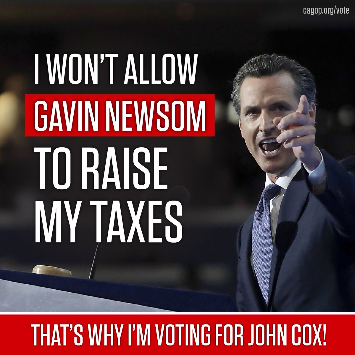 CAGOP's tweet photo. ❌ Highest poverty rate in the nation
❌ Highest gas taxes in the nation
❌ Least affordable state in the nation
And Gavin STILL wants to raise taxes on California families. Vote NO on Newsom! https://t.co/V1IKjkUnDj