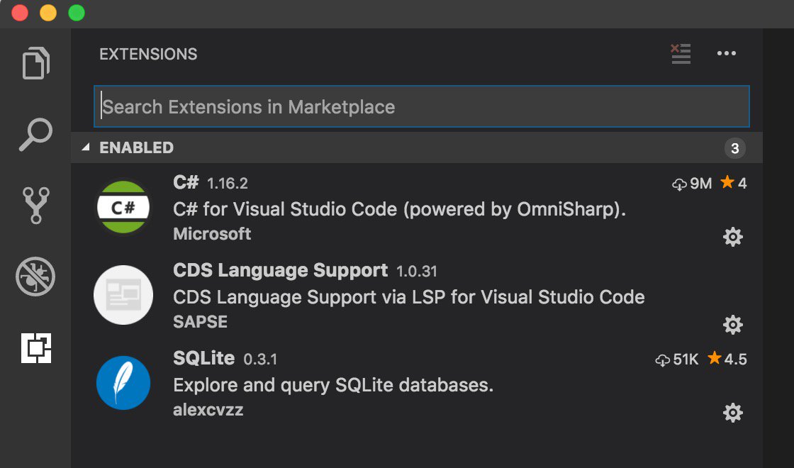 PiusKirrmann's tweet photo. Core Data &amp; Services (CDS) Language Support in #VSCode. #SAPdevs
https://t.co/irUWUpujTN https://t.co/qn9AlTNARM
