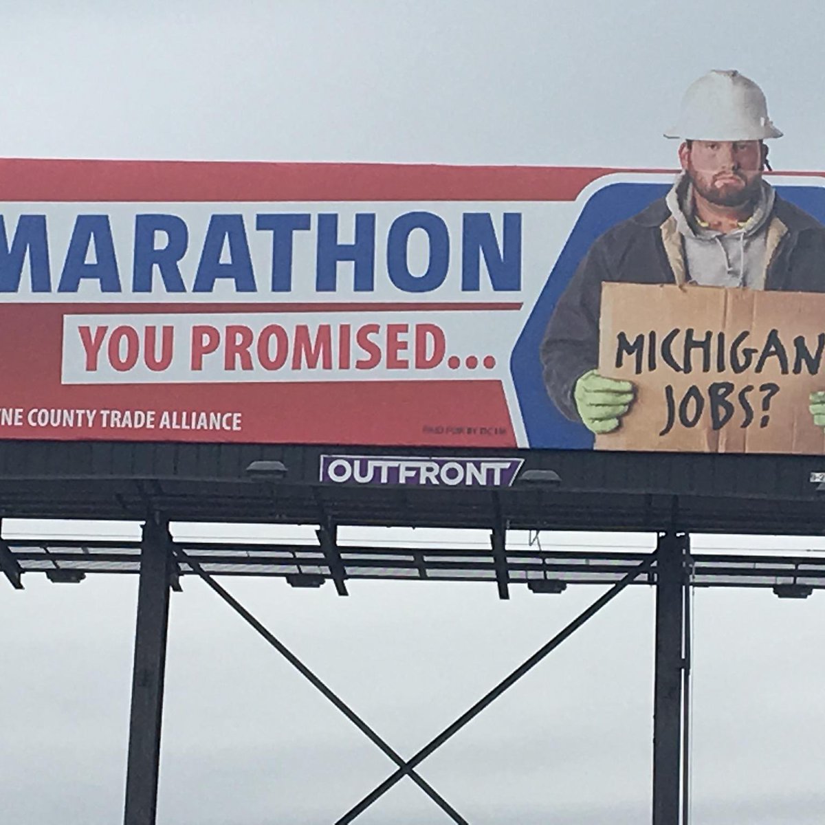 dc1morganizing's tweet image. Billboard at I-94 and Oakwood going west bound should get some attention
