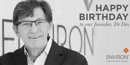 SkinHealthC's tweet image. Happy birthday to our founder, Dr Des. Thank you for bringing beautiful skin to the world.