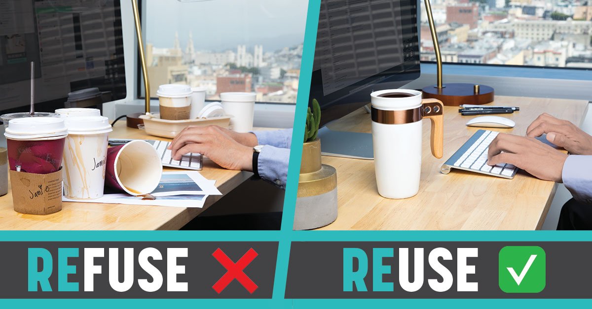 SFEnvironment's tweet image. Hi Gillian, thanks for your feedback. We very much are for recycling &amp;amp; #zerowaste and hope to teach our residents easy tips on how to reduce waste. This image is one of a few in our Refuse + Reuse campaign. Check it out at RefuseReuse.org. #RefuseReuse