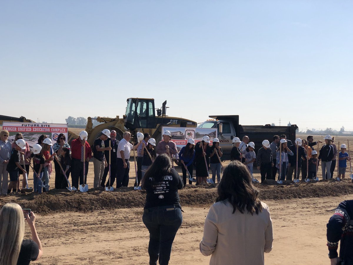 Check out our latest ground breaking for the new Sanger Educational Complex!