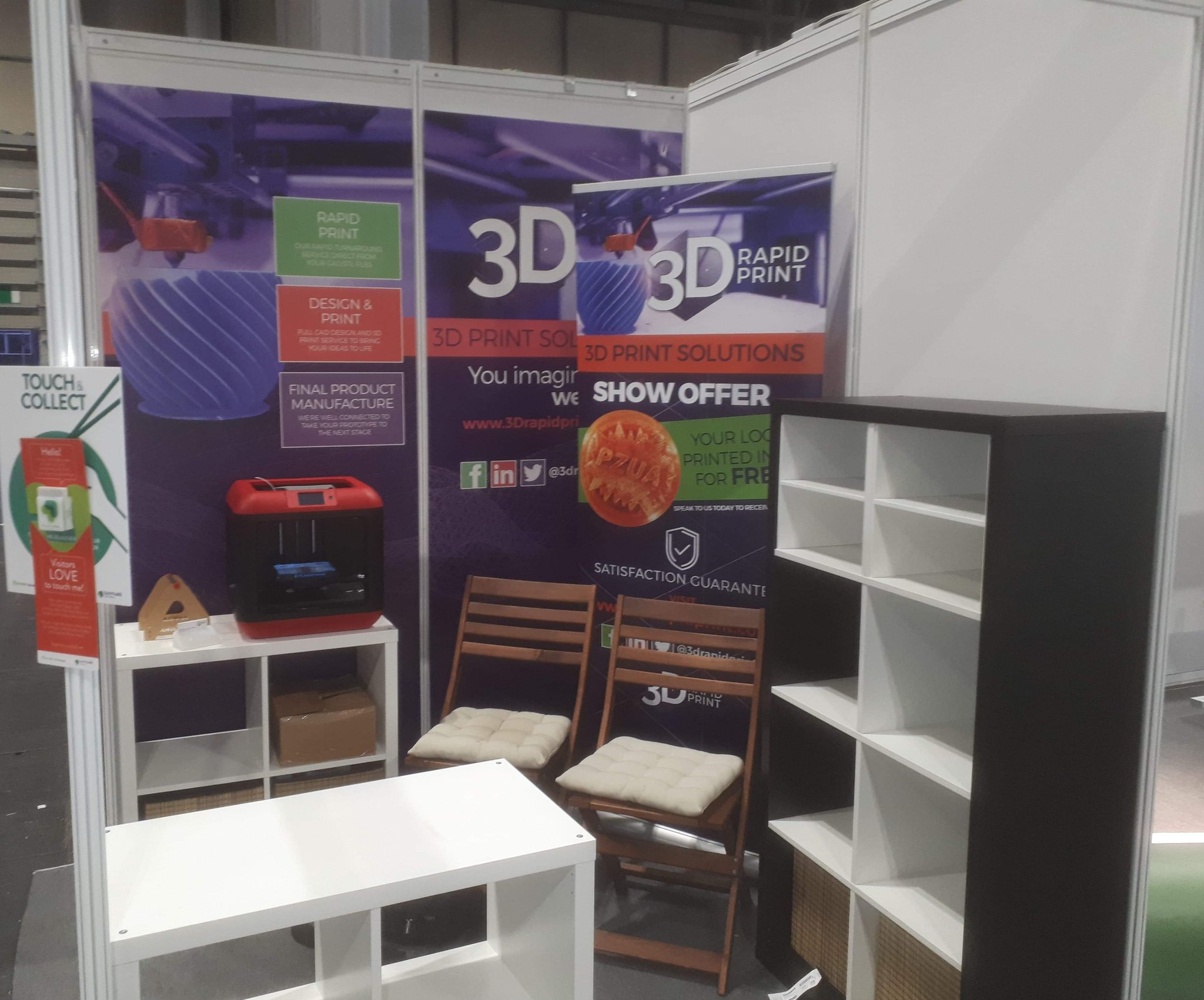 3d Rapid Print On Twitter All Set Up And Ready To Exhibit