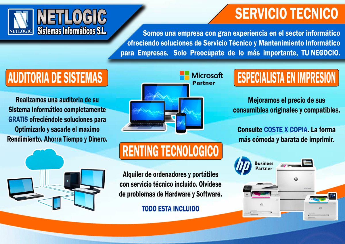 NetlogicSL's tweet image. Los mejores Servicios al mejor precio, consultanos sin compromiso