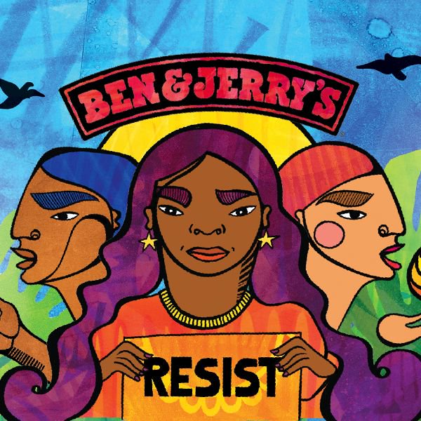 BenAndJerrysOz's tweet photo. We can no longer remain silent in the face of President Trump’s policies that roll back decades of progress on racial and gender equity, LGBTQ rights, climate change and refugee rights. https://t.co/pknpqw6pFw